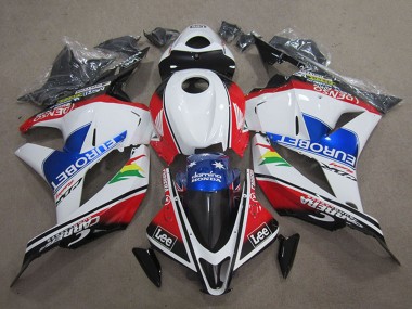 2009-2012 White Red Blue EuroBet Lee Honda CBR600RR Motorcycle Fairings Australia