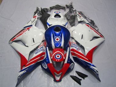 2009-2012 White Blue Red Honda CBR600RR Motorcycle Fairings Australia