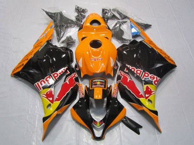 2009-2012 Orange Yellow Glossy Black Red Bull Honda CBR600RR Motorcycle Fairings Australia