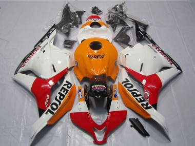 2009-2012 Orange White Red Glossy Black Repsol Honda CBR600RR Motorcycle Fairings Kits Australia