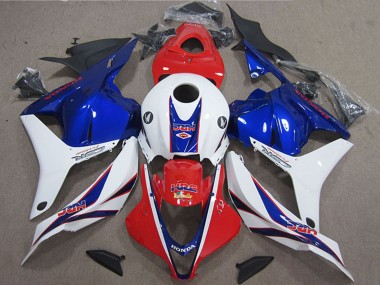2009-2012 White Red Blue HRC Honda CBR600RR Motorcycle Fairing Australia