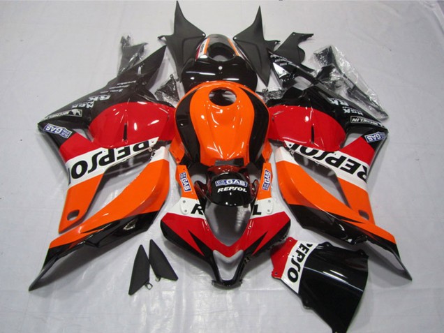 2009-2012 Orange White Red Glossy Black Repsol Honda CBR600RR Motorcycle Plastics Australia