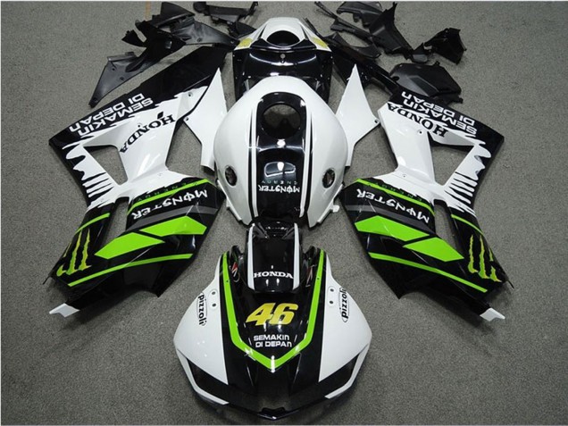 2013-2023 White Green Glossy Black Semakin Didepan Monster Honda CBR600RR Motorcycle Fairings Australia