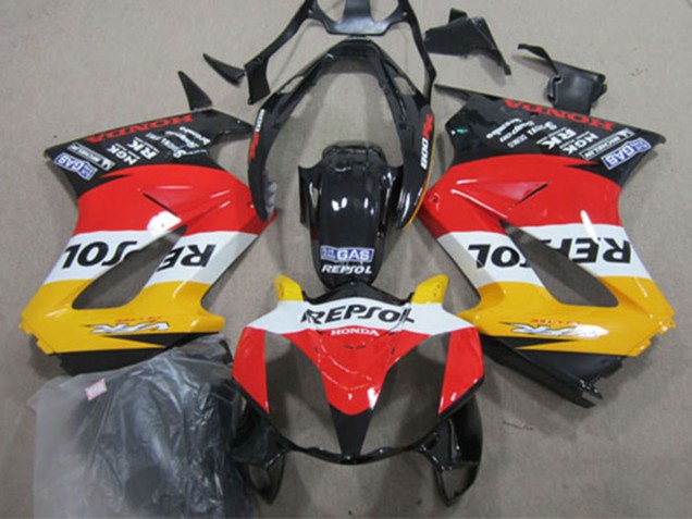 2002-2013 Yellow White Red Glossy Black Repsol Honda VFR 800 Motorcycle Fairings Australia