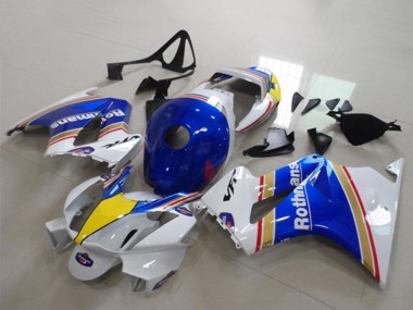 2002-2013 White Blue Yellow Rothmans Honda VFR 800 Motorcycle Fairings Australia