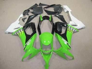 2008-2010 White Green Black Kawasaki ZX10R Motorcycle Fairing Kits Australia