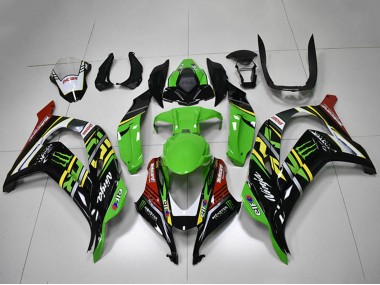 2016-2020 Green Yellow Red White Black Monster Kawasaki ZX10R Motorcycle Fairings Australia