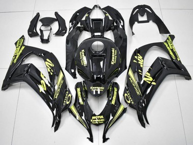 2016-2020 Glossy Black Yellow Motul Racing Team Motocard Kawasaki ZX10R Motorcycle Fairings Australia