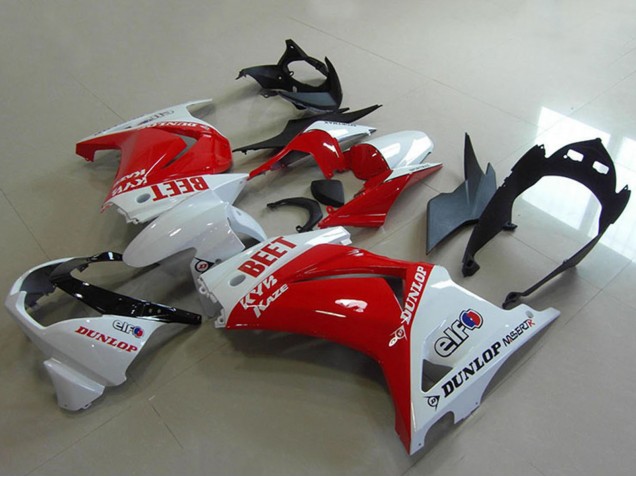 2008-2012 White Red BEET Kawasaki ZX250R Motorcycle Fairings Australia