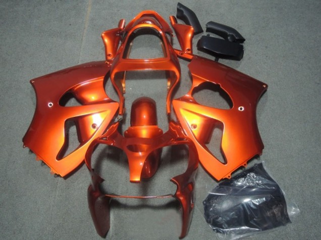 2000-2002 Orange Kawasaki ZX6R Motorcycle Fairings Australia