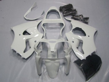 2000-2002 White Kawasaki ZX6R Motorcycle Fairings Australia