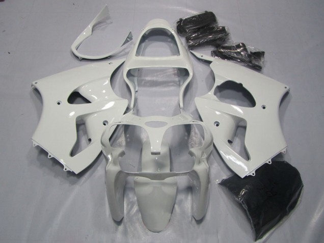 2000-2002 White Kawasaki ZX6R Motorcycle Fairings Australia