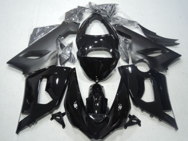 2005-2006 Glossy Black Matte Black Kawasaki ZX6R Motorcycle Fairings Australia