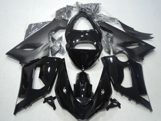2005-2006 Glossy Black Matte Black Kawasaki ZX6R Motorcycle Fairings Australia