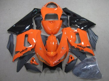 2005-2006 Orange Black Kawasaki ZX6R Motorcycle Fairing Kits Australia