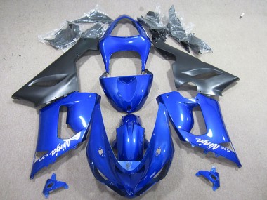 2005-2006 Blue Matte Black Kawasaki ZX6R Motorcycle Fairing Australia