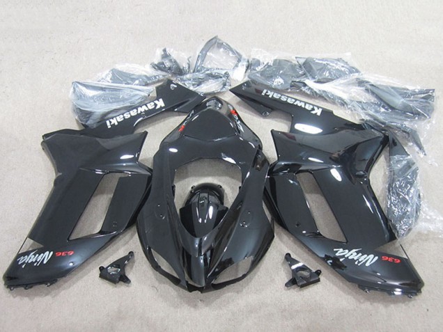 2007-2008 Black Ninja 636 Kawasaki ZX6R Motorcycle Fairings Australia