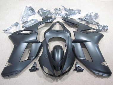 2007-2008 Black Kawasaki ZX6R Bike Fairings Australia