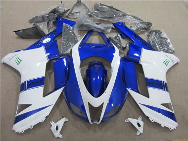2007-2008 Blue White Monster Kawasaki ZX6R Motorcycle Fairings Australia
