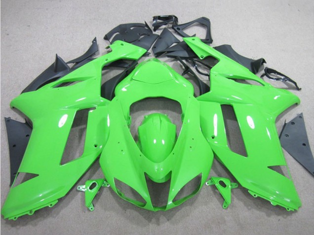 2007-2008 Green Kawasaki ZX6R Motorcycle Fairings Australia