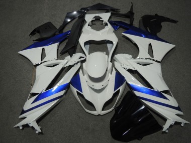2009-2012 Blue White Kawasaki ZX6R Motorcycle Fairings Australia