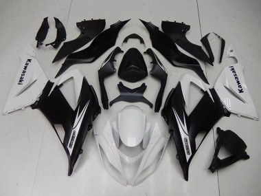 2013-2018 White Matte Black Kawasaki ZX6R Motorcycle Fairings Kits Australia