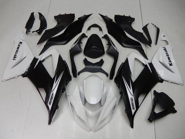 2013-2018 White Matte Black Kawasaki ZX6R Motorcycle Fairings Kits Australia