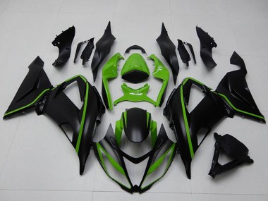 2013-2018 Green Matte Black Kawasaki ZX6R Motorcycle Fairings Australia