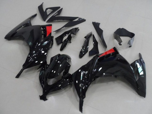 2013-2018 Glossy Black Red Kawasaki ZX300R Motorcycle Fairings Australia