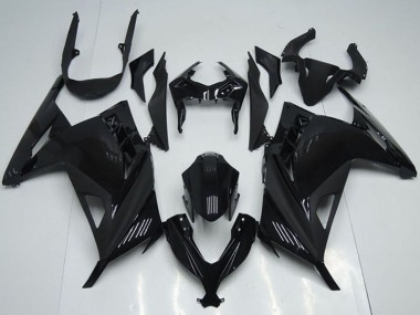 2013-2018 Glossy Black Kawasaki ZX300R Motorcycle Fairings Australia