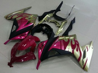 2013-2018 Gold Pink Red Black Kawasaki ZX300R Motorcycle Fairings Australia
