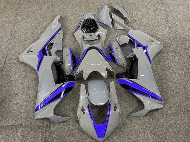 2017-2023 Nardo Grey with Blue Stripe Honda CBR1000RR Motorcycle Fairings Australia