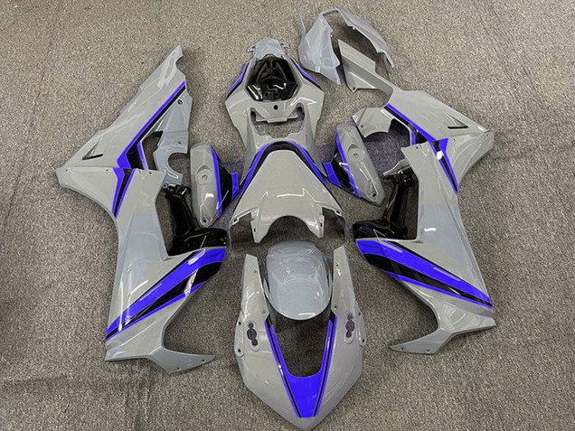 2017-2023 Nardo Grey with Blue Stripe Honda CBR1000RR Motorcycle Fairings Australia