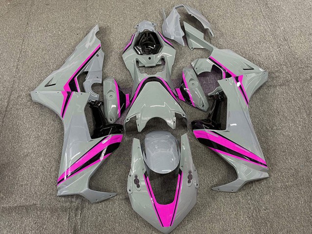 2017-2023 Nardo Grey with Pink Stripe Honda CBR1000RR Motorcycle Fairings Australia