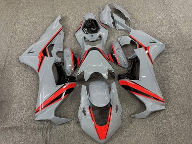 2017-2023 Nardo Grey with Red Stripe Honda CBR1000RR Motorcycle Fairings Australia