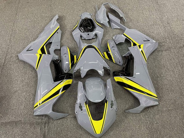2017-2023 Nardo Grey with Yellow Stripe Honda CBR1000RR Motorcycle Fairings Australia