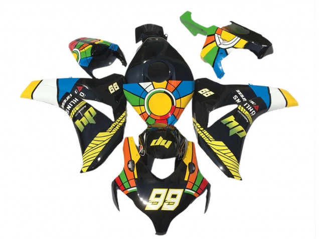 2008-2011 Blue Yellow Green Red Black Color Wheel 99 Honda CBR1000RR Motorcycle Fairings Australia