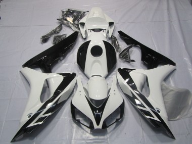 2006-2007 White Glossy Black OEM Style No Decals Honda CBR1000RR Motorcycle Fairings Australia