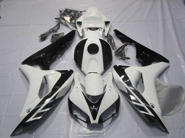 2006-2007 White Glossy Black OEM Style No Decals Honda CBR1000RR Motorcycle Fairings Australia