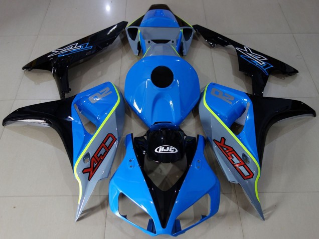 2006-2007 Blue Yellow Glossy Black Custom CBR Honda CBR1000RR Motorcycle Fairings Australia