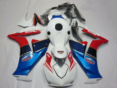 2012-2016 White Red Blue Motul Honda CBR1000RR Motorcycle Fairings Australia