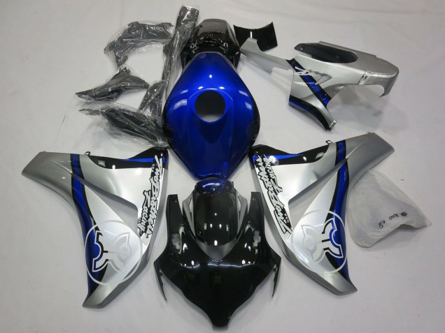 2006-2007 Silver Blue Glossy Black TBR Honda CBR1000RR Motorcycle Fairings Australia