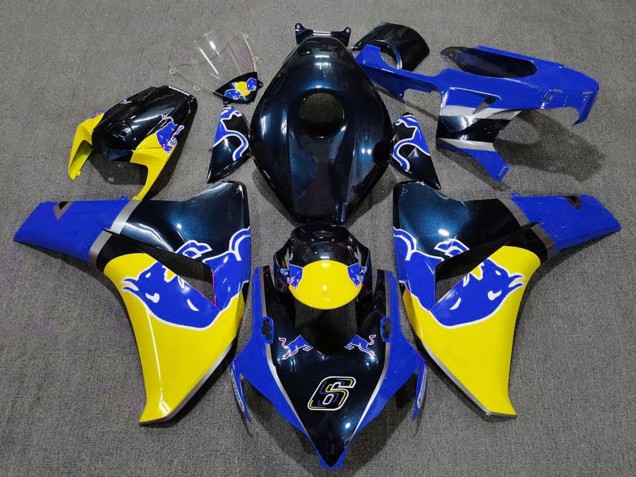 2008-2011 Dark Blue Yellow Red Bull Honda CBR1000RR Motorcycle Fairing Australia