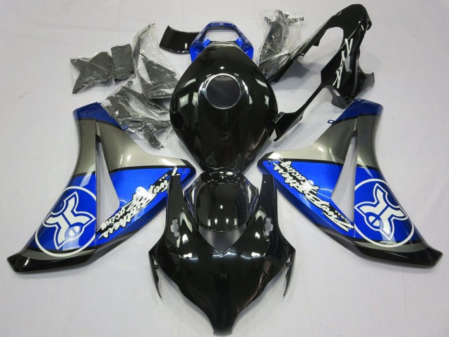 2008-2011 Blue Grey Glossy Black Honda CBR1000RR Motorcycle Fairings Australia
