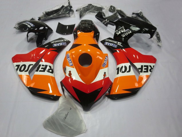 2008-2011 Orange White Red Glossy Black Repsol Honda CBR1000RR Bike Fairings Australia