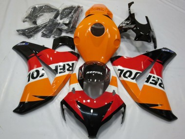2008-2011 Orange White Red Glossy Black Repsol Honda CBR1000RR Motorcycle Fairings Kit Australia
