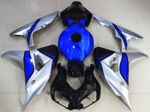 2006-2007 Silver Blue Glossy Black Honda CBR1000RR Motorcycle Fairings Australia