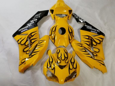2012-2016 Yellow Black Flame Honda CBR1000RR Motorcycle Fairings Australia