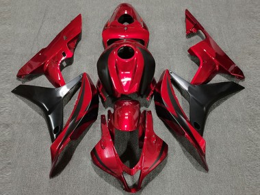2007-2008 Red Glossy Black OEM Style Honda CBR600RR Motorcycle Fairing Australia
