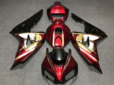2006-2007 Red White Gold Glossy Black Honda CBR1000RR Motorcycle Fairings Australia